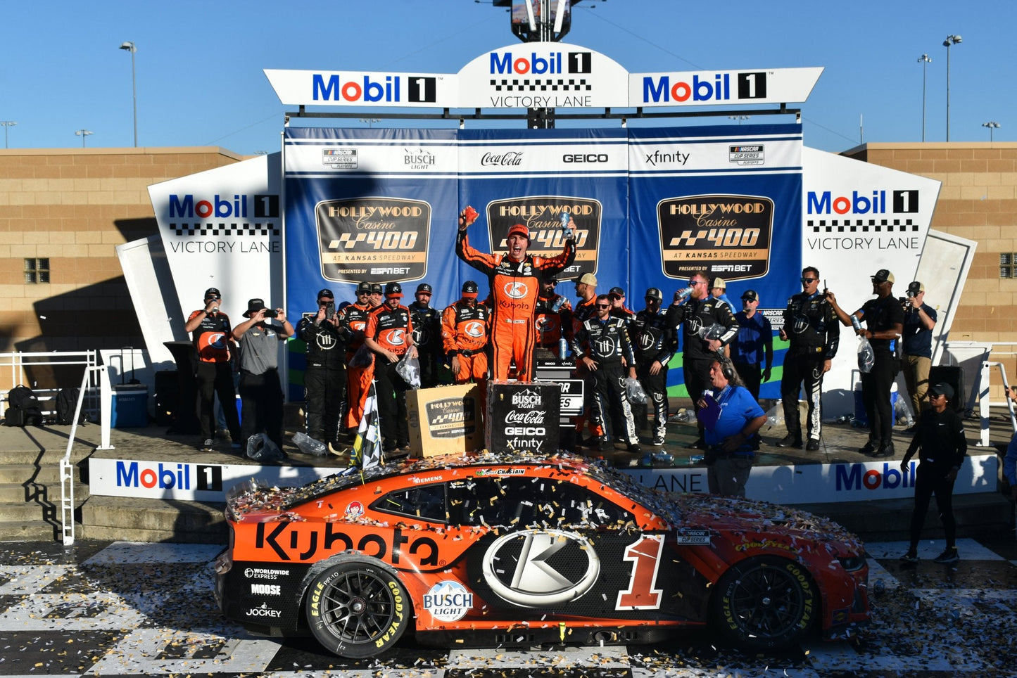 Ross Chastain #1 2024 Kansas Speedway Hollywood Casino 400 Raced Win 1:64 Diecast