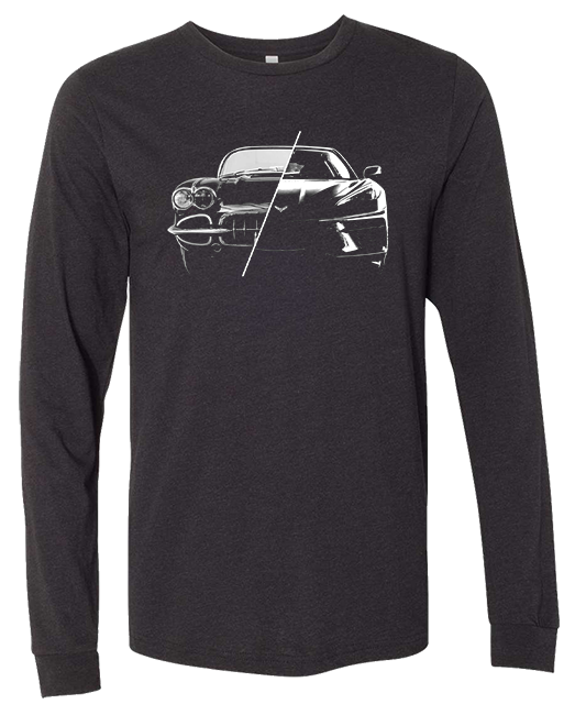 Corvette "Old vs. New" Long Sleeve T-Shirt