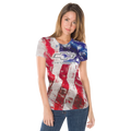 Chevrolet "Distressed American Flag" Ladies T-Shirt