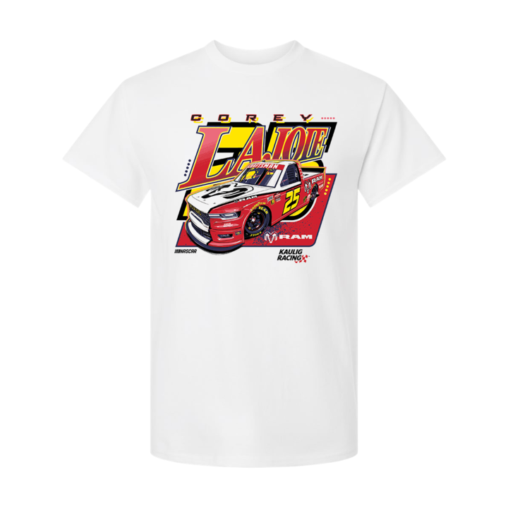 Kaulig Racing x Ram - Corey Lajoie Throwback T-Shirt